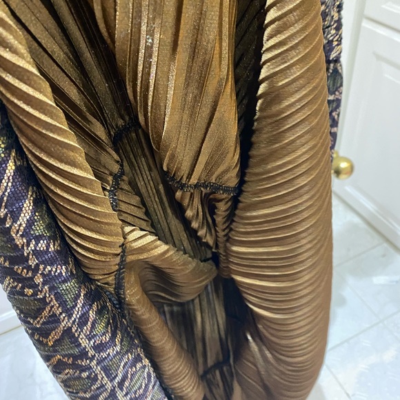 Ba&Sh midi dress gold and purple - Picture 5 of 7